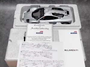 AUTOart 1/18 SIGNATURE McLAREN F1 Short Tail Road Car (Magnesium Silver) - Picture 1 of 6
