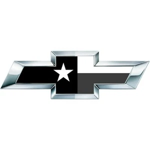 BW Silverado Texas State Flag Universal Chevy Bowtie Vinyl Sheets Emblem Overlay - Picture 1 of 2