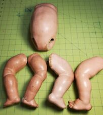 Antique Paper Mache Doll Parts, Torso And 2 Pairs Of Legs