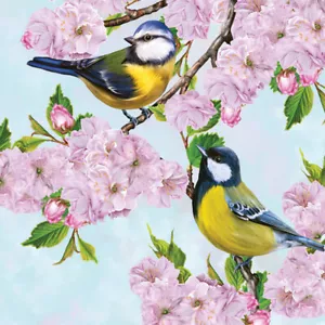 DUE tovaglioli di carta singoli decoupage pranzo 3 strati PUNTE GIALLE su ciliegio - Foto 1 di 1