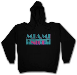 MIAMI NICE HOODIE KAPUZENPULLOVER USA Florida Sea Beach Palms Bar and Grill Vice - Picture 1 of 1
