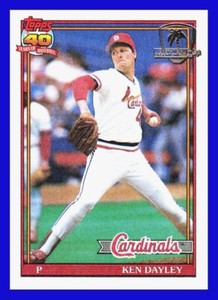 1991 Topps Desert Shield #41 Ken DAYLEY ST LOUIS CARDINALS NR-MINT See Scan
