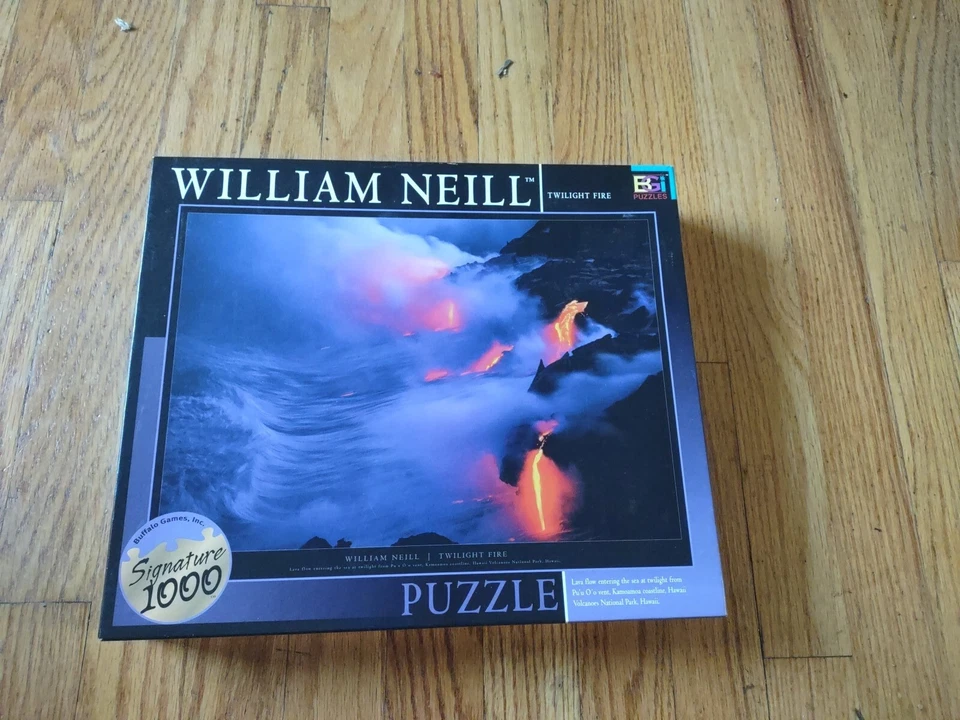 Rompecabezas Buffalo William Neill Twilight Fire 1000 piezas Foto 1 de 3