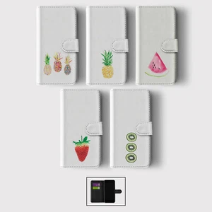 CASE FOR IPHONE 16 16E 15 14 12 12 SE PRO WALLET FLIP PHONE COVER FRUITS SUMMER - Picture 1 of 7