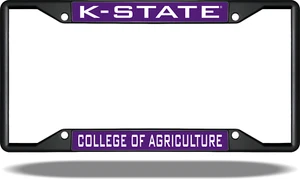 Marco de matrícula negro Kansas State K State Agriculture - Imagen 1 de 1