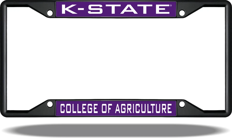 Kansas State K STATE AGRICULTURE Black License Plate Frame - Image 1 of 1