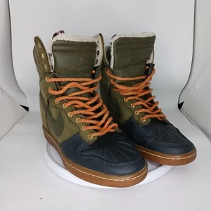 NIKE SB DUNK SKY HI SNEAKER  SHOES, LODEN/BLACK 616715-300 WOMEN'S 7 - Picture 1 of 5