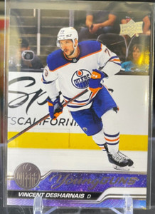 Vincent Desharnais #202 2023-24 Upper Deck Series 1 Young Guns Edmonton Oilers
