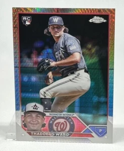 Thaddeus Ward 2023 Topps Chrome Update USC126 RC Prism Washington Nationals - Picture 1 of 2