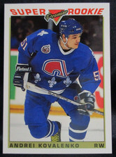 1993/94 Topps Premier Hockey Andrei Kovalenko Super Rookie Card #124 (002)