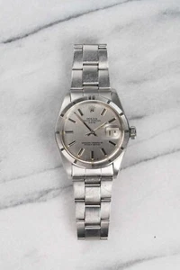 Vintage Rolex OP Ref 1501 Automatic 70s Silver Vertical Stripe Dial 34mm - Picture 1 of 5