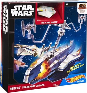 Star Wars Hot Wheels Die-Cast Ghost Rebels Transport Attack NEW - Picture 1 of 3