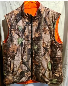 MENS CAMO HUNTING VEST REVERSABLE FREE WINCHESTER SHIRT SIZE XL - Picture 1 of 6