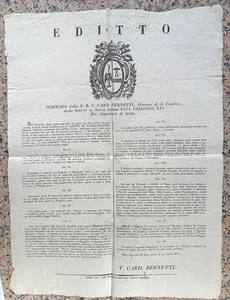 XX139-STATO PONTIFICIO-RESTAURAZIONE DOPO I MOTI 1831 - Picture 1 of 1