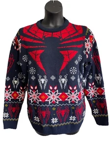 Marvel Spiderman Weihnachtspullover Herren Large Holiday Ugly Sweater - Bild 1 von 6