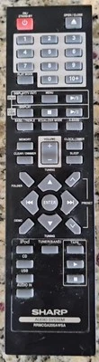 Controle remoto sistema de áudio Sharp RRMCGA205AWSA - Testado - Imagem 1 de 2