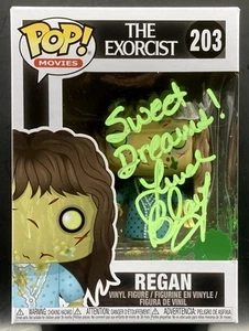 Funko Pop firmado por Linda Blair! Bas El Exorcista 1973 Dulces Sueños Beckett Certificado de Autenticidad - Imagen 1 de 3