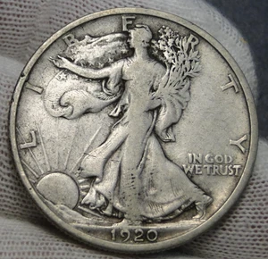 Medio dólar Walking Liberty 1920d - Imagen 1 de 6