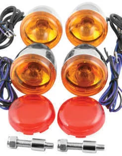 Kit de señal de giro estilo Deuce Chris Products - Cromo motocicleta bicicleta de calle 8504 Foto 1 de 4