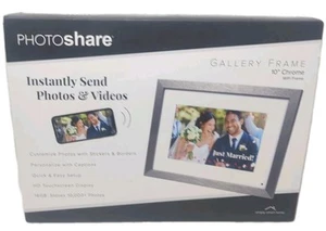 PhotoShare Gallery 10.1” WiFi Digital Photo Frame NEW In Box - Picture 1 of 5