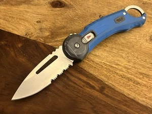 BUCK Redpoint 750 Pocket Knife 2.75" SS Combo Blade Rubber Handle Bottle Opener - Picture 1 of 18