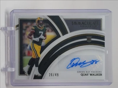 QUAY WALKER 2022 IMMACULATE COLLECTION ROOKIE AUTOGRAPH RC AUTO /49 Q3766 - Image 1 of 2