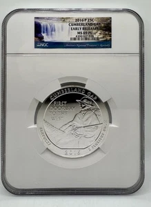 2016-P 5 oz Silver ATB Cumberland Gap NGC MS69 PL Early Releases - Picture 1 of 7