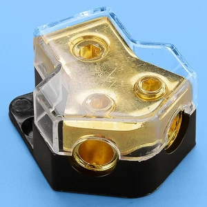 1x 2-Way Audio Power Ground Cable Splitter Distribution Block for Car Boat - Picture 1 of 7