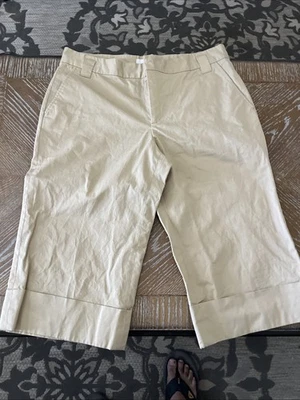 Pantalones cortos impermeables para mujer talla 12 marrón caqui pantalones cortos enrollables al aire libre damas Foto 1 de 4