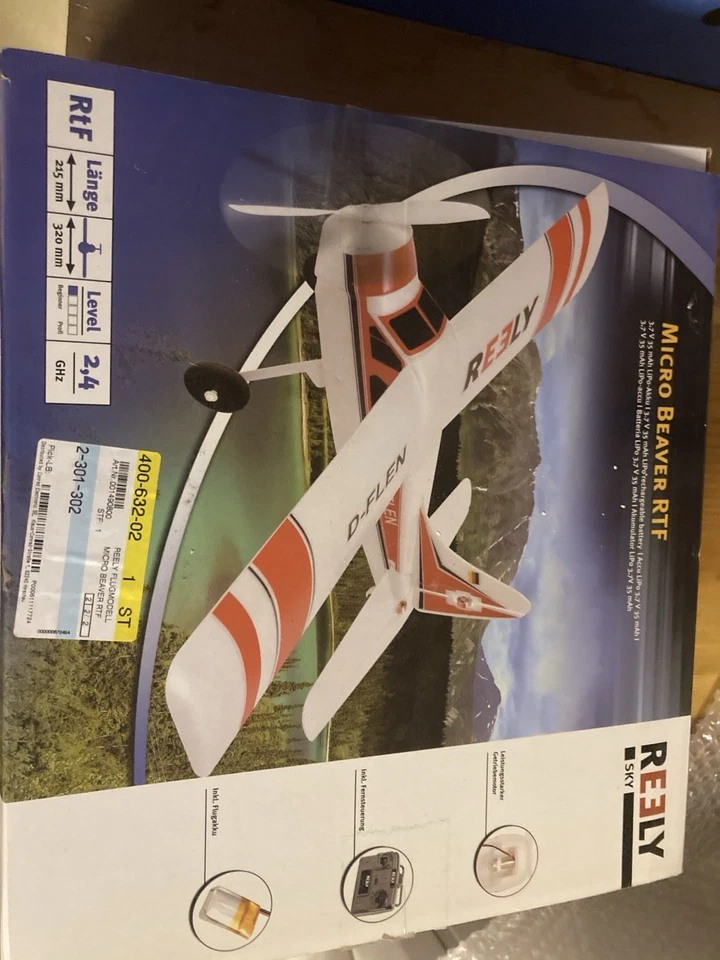 Reely Micro Beaver RC Einsteiger Modellflugzeug RtF 320 mm - Bild 1 von 2