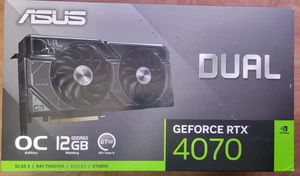 ASUS Dual GeForce RTX 4070 OC 12GB GDDR6X Grafikkarte - Bild 1 von 4
