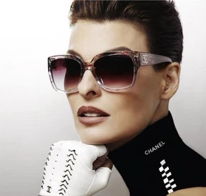 CHANEL Sunglasses AUTHENTIC 5221 CH5221 Multicolour Pink Square Rectangle - Picture 1 of 16