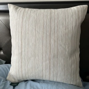 Ralph Lauren Elfenbein Schwer Baumwolle Daunen Gefüllt Dekokissen 20"x20" - Bild 1 von 6