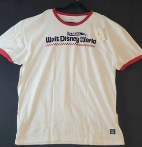Vans 50th Ann. Walt Disney World Florida Checkered Retro White Shirt Size XXL - Picture 1 of 8