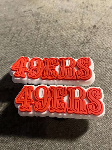 San Francisco 49ers shoe charm 10 pieces, 5 pair Cover