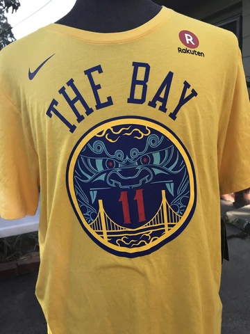 NBA Golden State Warriors CHINESE NEW YEAR NIKE T-Shirt #11 THOMPSON sz XL Cover