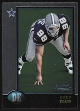 1998 Bowman Chrome Greg Ellis #6 RC Dallas Cowboys