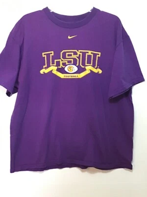 Camiseta Nike LSU Fútbol SEC Púrpura Talla L Parche Bordado  Foto 1 de 4