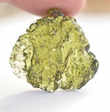 Natural Grade Moldavite From Czech Republic Un-Cut Loose Rough Gemstone 30.30 Ct