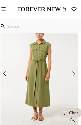 Gorgeous Forever New Mikayla Utility  Dress Size 8 Brand New With Tag - image 1 of 4