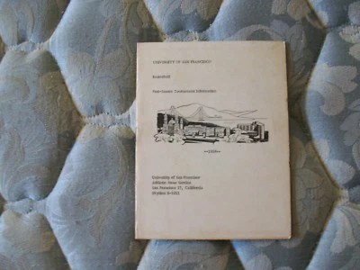 1958 SAN FRANCISCO DONS BASKETBALL MEDIA GUIDE NCAA TOURNAMENT Program USF AD - Image 1 of 2