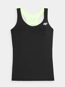 Funktionsshirt Damen mit integriertem Sport BH Sports BRA 4F schwarz Größe XXL - Bild 1 von 2