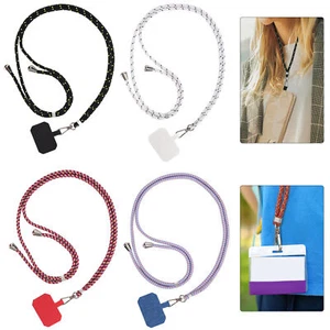 Cell Phone Lanyard Case Cover Holder Sling Necklace Strap Neck w/ Card Patch New - Picture 1 of 21