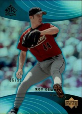 2005 Reflections Turquoise Houston Astros Baseball Card #35 Roy Oswalt /50
