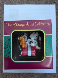 The Disney Artist Collection 101 Dalmatians Pups Puppy Ornament In Box - Picture 1 of 2