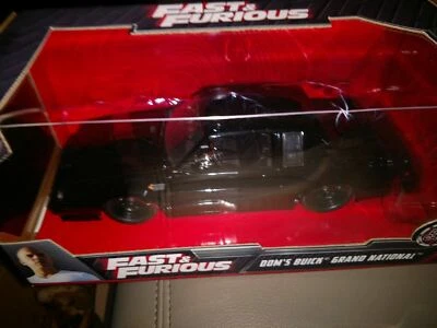 Jada Toys Fast & Furious: Doms Buick Grand National bkack 1/24 Scale DieCast new - Image 1 of 3