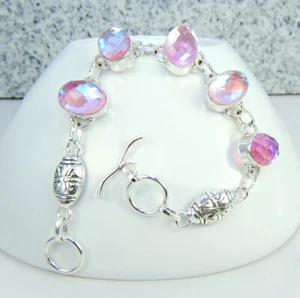 Damenarmband erstklassige Armband Edelstein Majestic Topas Sterling Silber 925 - Bild 1 von 2