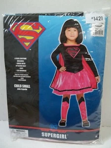 Disfraz Rosa DC Superhéroe Supergirl Disfraz NIÑAS TALLA PEQUEÑA (4-6) - Imagen 1 de 4