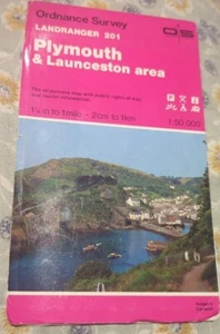 Betriebssystem Ordnance Survey Landranger Karte Blatt 201 Plymouth & Launceston Bereich  - Bild 1 von 2