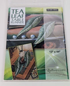 Judy Niemeyer Hoja de Té Corredor de Mesa Papel Piezas Edredón Patrón Quiltworx NUEVO - Imagen 1 de 7